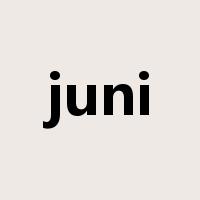 juni是什么意思