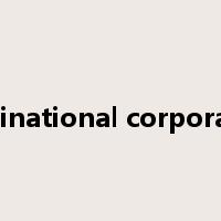 multinational corporation是什么意思