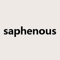 saphenous是什么意思