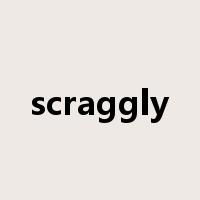 scraggly是什么意思