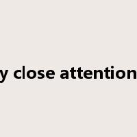 pay close attention to是什么意思