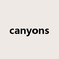 canyons是什么意思