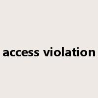 access violation是什么意思