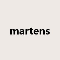martens是什么意思