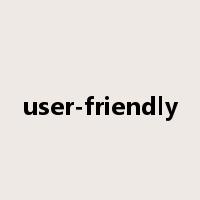 user-friendly是什么意思