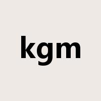 kgm是什么意思