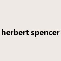 herbert spencer是什么意思