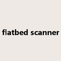 flatbed scanner是什么意思