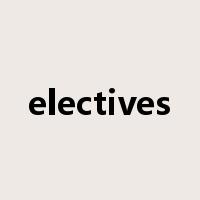 electives是什么意思