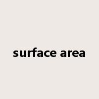 surface area是什么意思