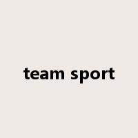 team sport是什么意思