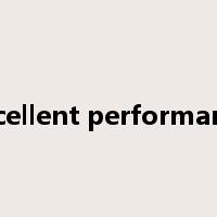 excellent performance是什么意思