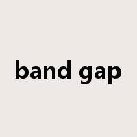 band gap是什么意思