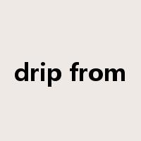 drip from是什么意思