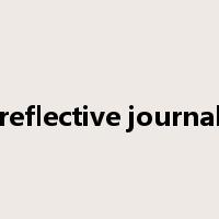 reflective journal是什么意思