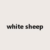 white sheep是什么意思