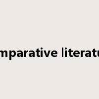 comparative literature是什么意思