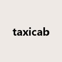 taxicab是什么意思
