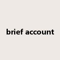 brief account是什么意思