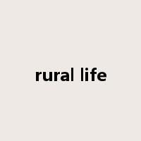 rural life是什么意思