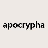 apocrypha是什么意思