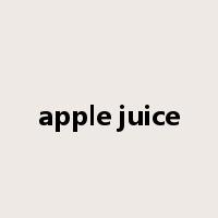 apple juice是什么意思