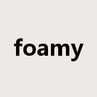 foamy是什么意思
