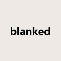 blanked是什么意思