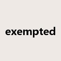 exempted是什么意思