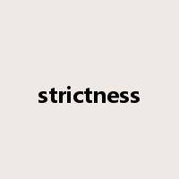 strictness是什么意思