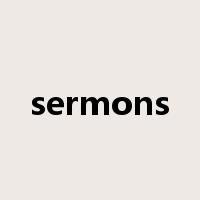 sermons是什么意思