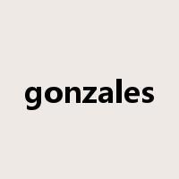 gonzales是什么意思