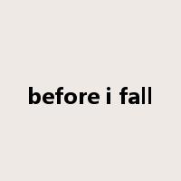 before i fall是什么意思