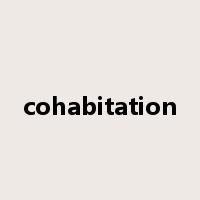 cohabitation是什么意思