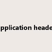 application header是什么意思