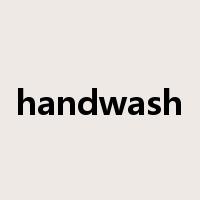 handwash是什么意思