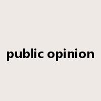 public opinion是什么意思