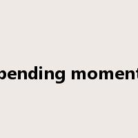 bending moment是什么意思