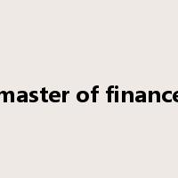 master of finance是什么意思