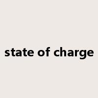 state of charge是什么意思