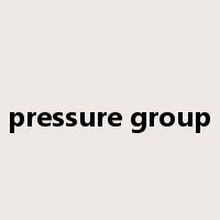 pressure group是什么意思