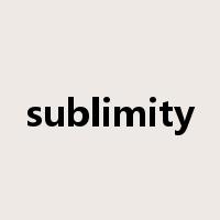 sublimity是什么意思