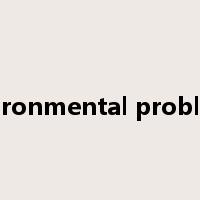 environmental problems是什么意思