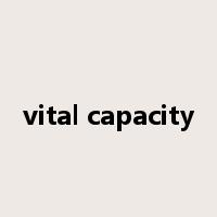 vital capacity是什么意思