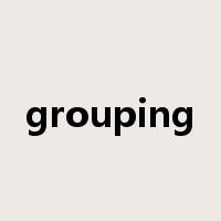 grouping是什么意思