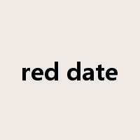red date是什么意思