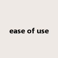 ease of use是什么意思