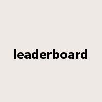 leaderboard是什么意思