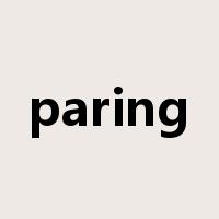 paring是什么意思