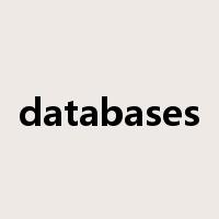databases是什么意思